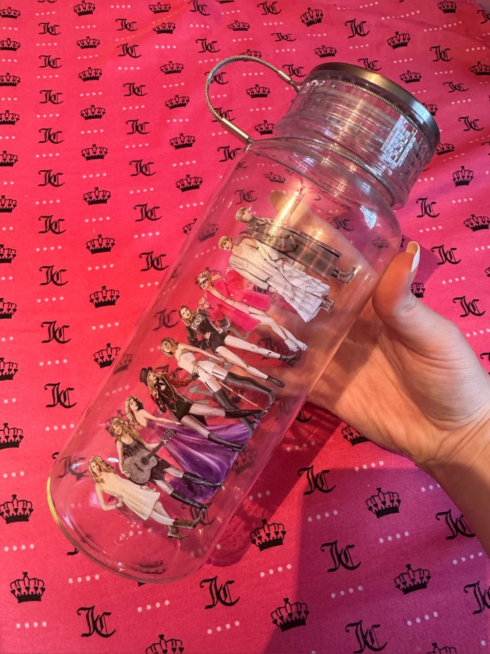 Clear Taylor Swift Eras water bottle